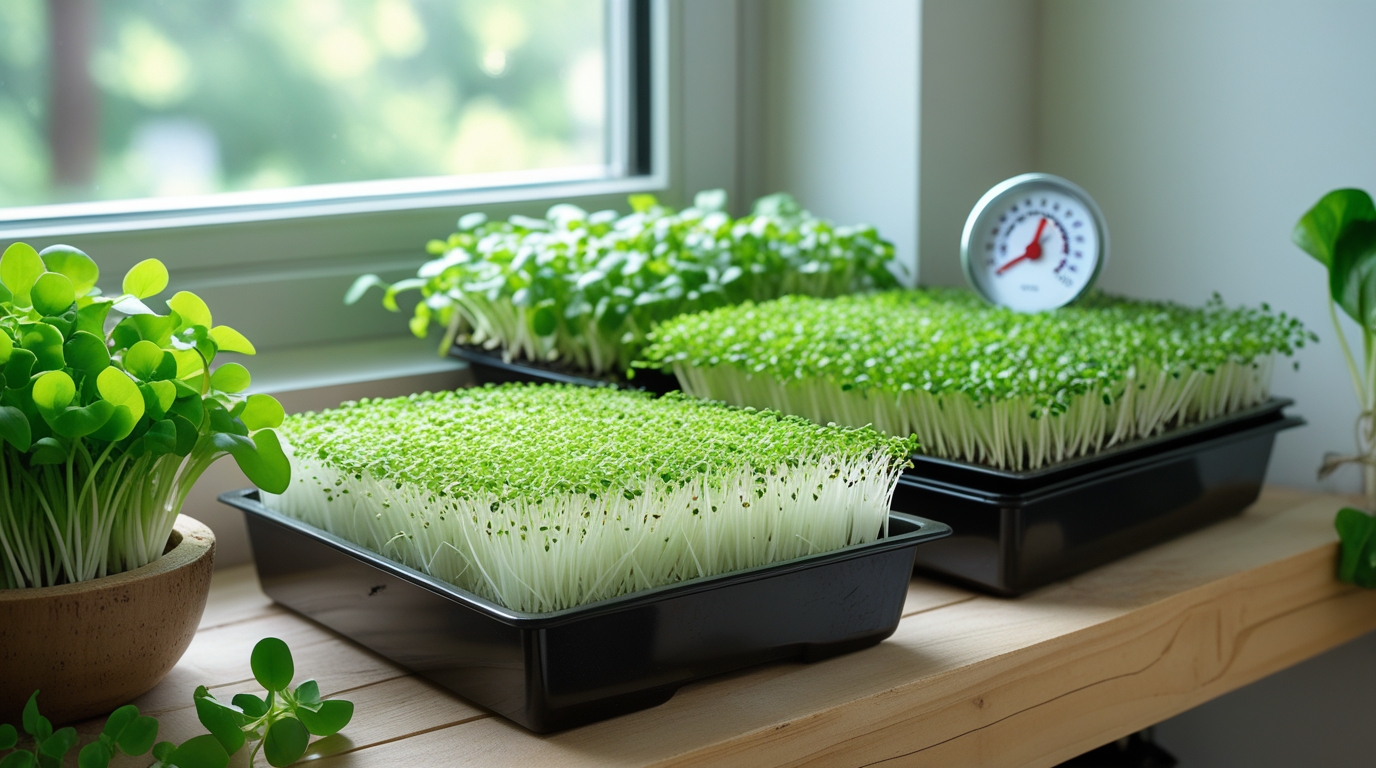 Best Temperature and Humidity for Growing Microgreens Indoors
